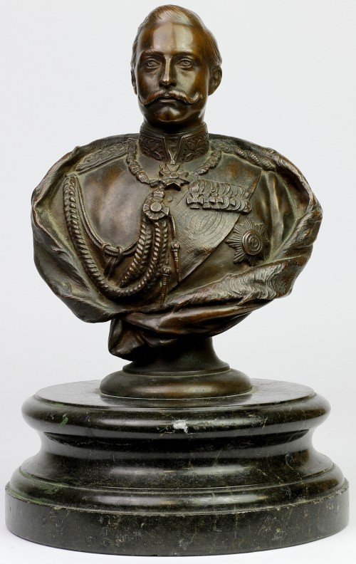 Popiersie Wilhelm II Bardzo dobrze odlane popiersie niemieckiego cesarza - Wilhe...