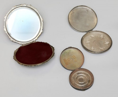 Srebro, Polska (Imago Artis) i Austria - Pudernice - zestaw (3szt) Dwie polskie ...
