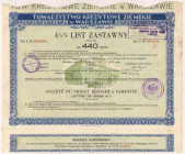 Warszawa, TKZ, List zastawny 440 zł 1935