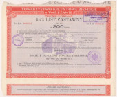 Warszawa, TKZ, List zastawny 200 zł 1936