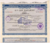 Warszawa, TKZ, List zastawny 220 zł 1936
