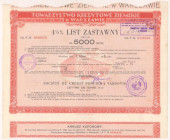 Warszawa, TKZ, List zastawny 5.000 zł 1936