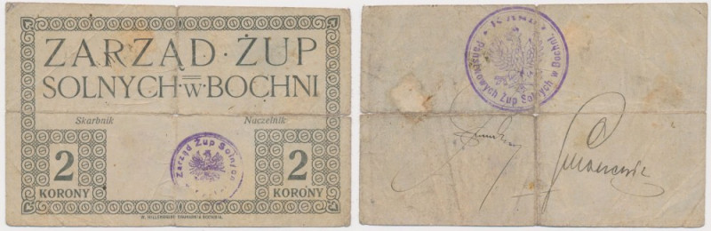Bochnia, Zarząd Żup Solnych 2 korony (1919) Głębokie przedarcia.&nbsp; Reference...