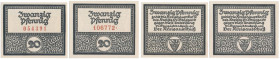 Starogard Gdański (Pr. Stargard), 2x 20 fenigów 1917 (2szt)