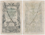 Austria, 1 Gulden 1866 - cancelled