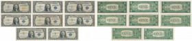 USA, 1 Dollar 1935-1957 Silver Certificate (8pcs)