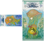 TestNote, Banknoty Factory of Kazachstan, SURYS - GOLD FISH 2021