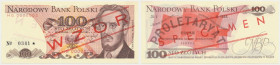 100 zł 1982 - WZÓR - HG 0000000 - No.0341
