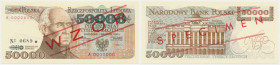 50.000 zł 1989 - WZÓR - A 0000000 - No.0689