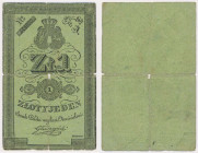 Powstanie Listopadowe, 1 złoty 1831 - Głuszyński - cienki papier