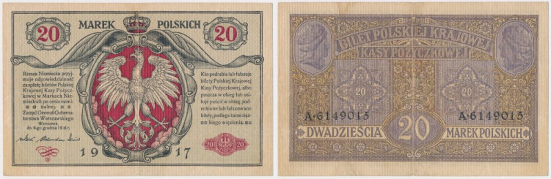 20 mkp 1916 Generał Reference: Miłczak 14
Grade: F+ 

More photos and full it...