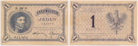 1 złoty 1919 - S.69 D - numer 021,604