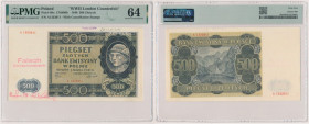 500 złotych 1940 - fałszerstwo londyńskie