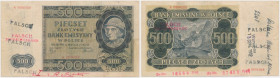500 złotych 1940 - fałszerstwo innego typu
