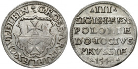 Zygmunt I Stary, Trojak Elbląg 1540 - piękny R3