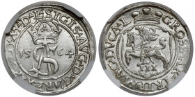 Zygmunt II August, Trojak Wilno 1564 - PIĘKNY