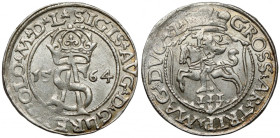 Zygmunt II August, Trojak Wilno 1564 - piękny