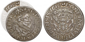 Zygmunt III Waza, Ort Gdańsk 1610 - najrzadszy rok - pojedyncze ogony R6