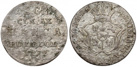 Poniatowski, Półzłotek 1772 AP