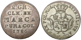 Poniatowski, Półzłotek 1786 EB