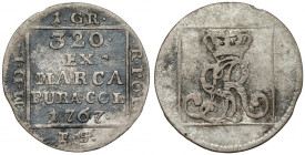 Poniatowski, Grosz srebrny 1767 FS - kropka po 320