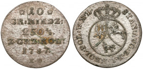 Poniatowski, 10 groszy 1787 EB