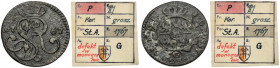 Poniatowski, Grosz 1767-G, Kraków - zawijas - ex. Kałkowski