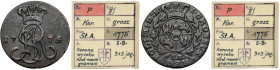 Poniatowski, Grosz 1775 EB - ex. Kałkowski
