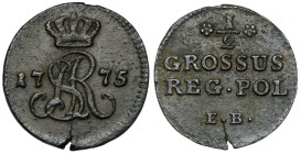Poniatowski, Półgrosz 1775 EB