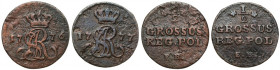 Poniatowski, Półgrosz 1776 i 1777 - rzadkie - zestaw (2szt)