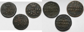 Poniatowski, Półgrosze 1766-1768 - zestaw (3szt)