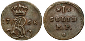 Poniatowski, Szeląg 1768-G, Warszawa