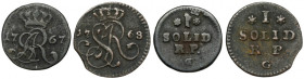 Poniatowski, Szeląg 1767 i 1768 - zestaw (2szt)