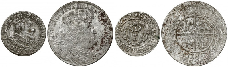 Ort Augusta III i Grosz gdański 1627 - zestaw (2szt) 
Grade: F-VF 

More phot...