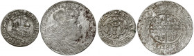 Ort Augusta III i Grosz gdański 1627 - zestaw (2szt)