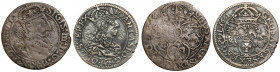 SZÓSTAKI (2szt) Zg. III Waza i Jan II Kazimierz