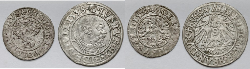 Zygmunt I Stary i Prusy lenne (2szt) - Szeląg 1529 i Grosz 1538 
Grade: XF/XF- ...