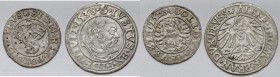 Zygmunt I Stary i Prusy lenne (2szt) - Szeląg 1529 i Grosz 1538