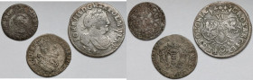 Zygmunt III Waza i Jan III Sobieski, Szeląg, Grosz i Szóstak - zestaw (3szt)