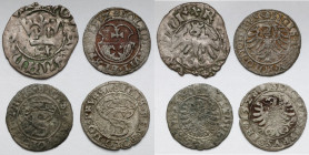 Władysław II Jagiełło - Zygmunt I Stary, Szelągi i Półgrosz - zestaw (4szt)