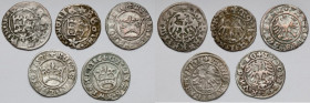 Kazimierz IV Jagiellończyk - Zygmunt I Stary, Półgrosze - zestaw (5szt)