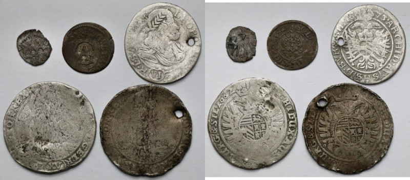 Polska i Śląsk, zestaw monet srebrnych (5szt) 
Grade: VG 

More photos and fu...