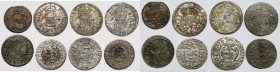 Zygmunt III Waza - Gustaw II Adolf, Szelągi i Trzeciak - zestaw (8szt)