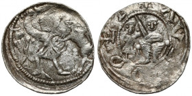 Władysław II Wygnaniec, Denar - Walka z lwem