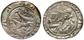 Władysław II Wygnaniec, Denar - Orzeł i Zając - kliny / gwiazda