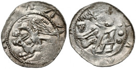 Władysław II Wygnaniec, Denar - Orzeł i Zając - rzadka odmiana