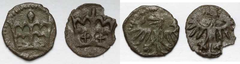 Władysław III Warneńczyk / Kazimierz Jagiellończyk, Denary Kraków - zestaw (2szt...