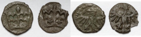 Władysław III Warneńczyk / Kazimierz Jagiellończyk, Denary Kraków - zestaw (2szt)