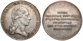 Galicja, Żeton (25mm) na pamiątkę hołdu w Krakowie 1796