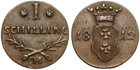 Wolne Miasto Gdańsk, Szeląg 1812-M